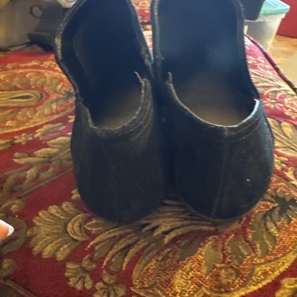 Crown And Ivy Kendall Black Leather Classy Ankle Boots Size 11 - Picture 3 of 6